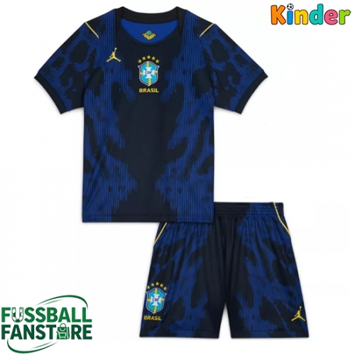 Brasilien Replik Auswärtstrikot Kinder WM 2026 Kurzarm (+ Kurze Hosen)